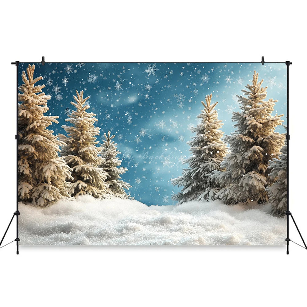 White Christmas Backdrops With Lanterns Kids Baby Cake Smash Photography Prop Winter Snowy Girl Adult Birthday Studio Background