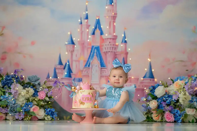 Magical Castle Backdrop Kids Baby Cake Smash Photography Props Child Girls Adult Birthday Party Studio Backgrounds