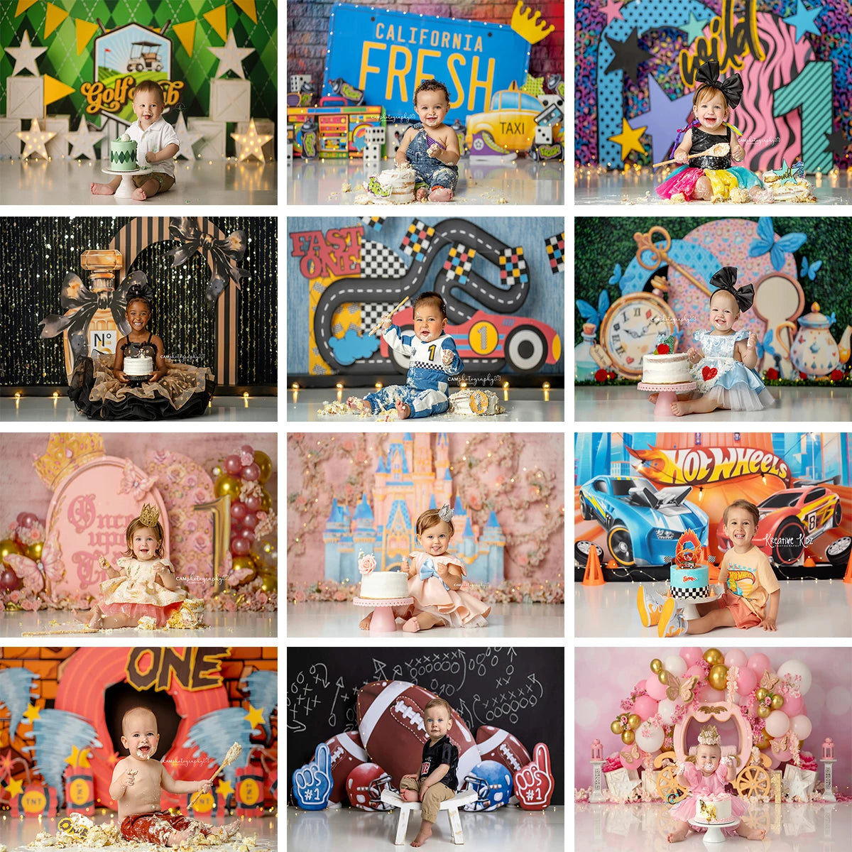 Princess Birthday Party Backdrop Castle Girls Adult Photocall Decors Sports Boys Kids Cake Smash Photography Backgrounds